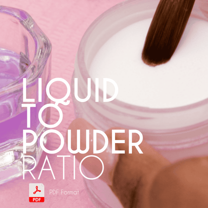 Guide: Liquid to powder ratio.