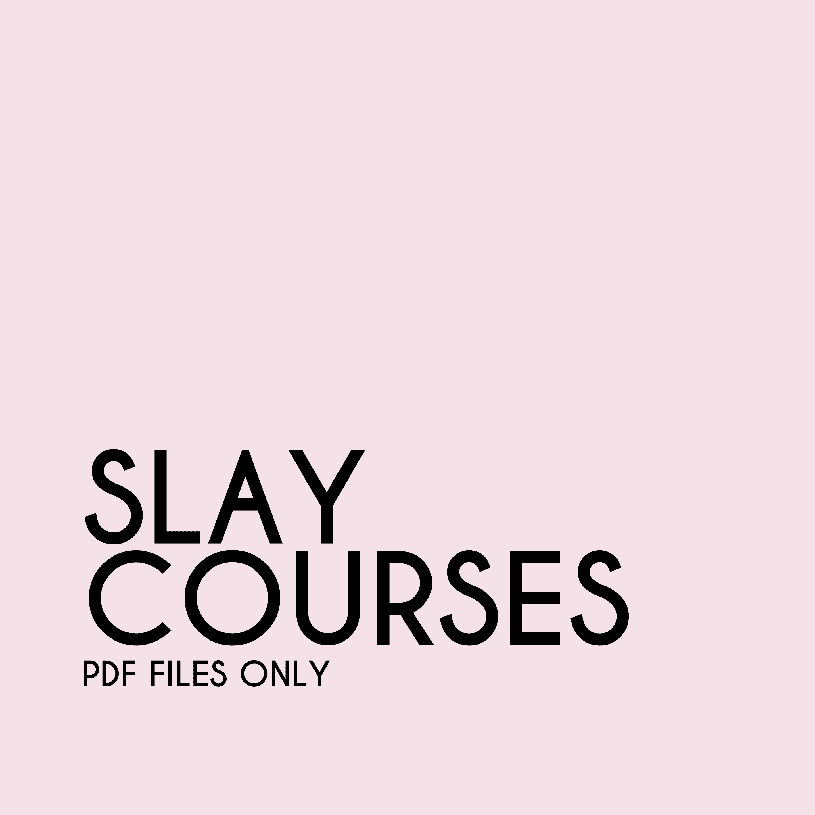 CURSOS DE SLAY SÓLO EN PDF