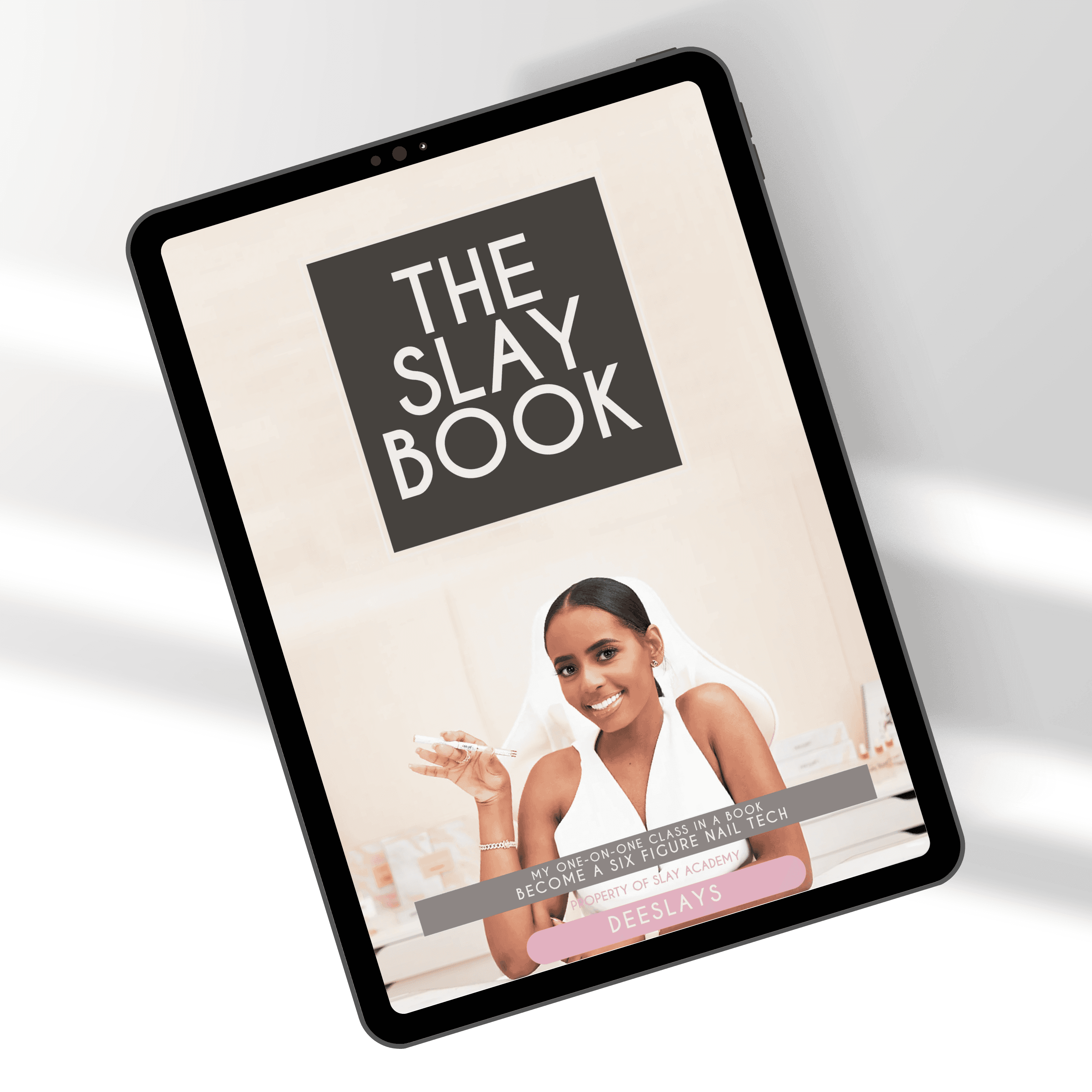 The Slay Book: un entrenamiento personalizado en acrílico en un libro electrónico. 