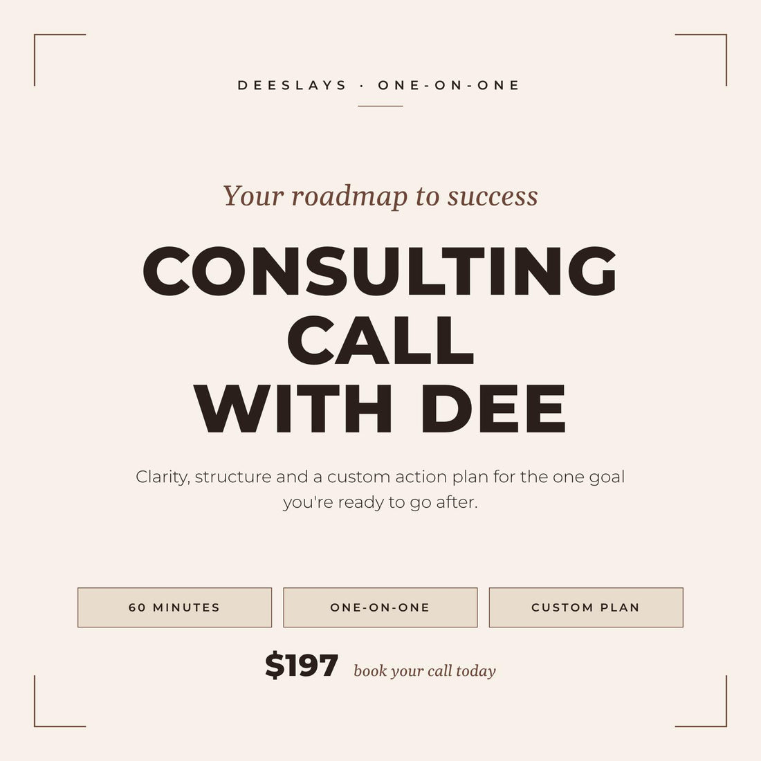 Consulting Call with Dee