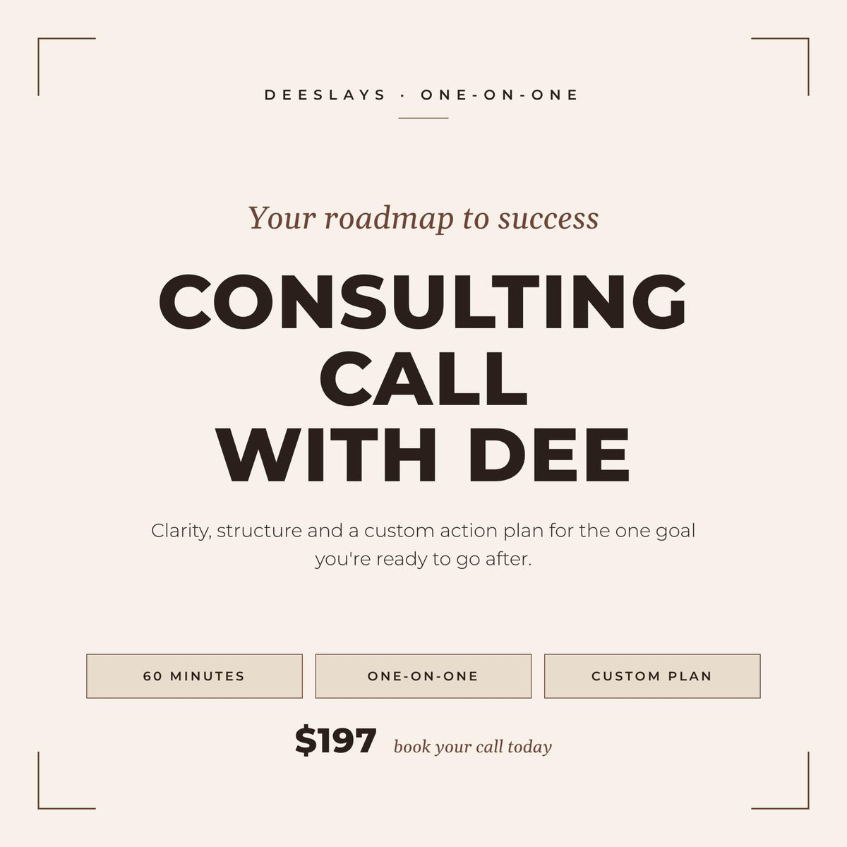 Consulting Call with Dee